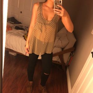 ModCloth open back sheer top